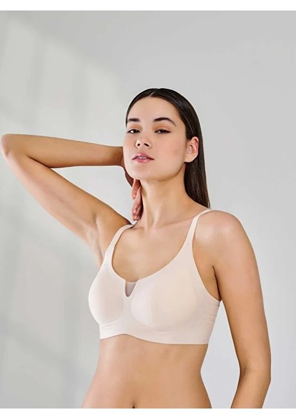 Yeni Inci Yumuşak Dokulu Balensiz Lazer Kesim Toparlayıcı Sütyen 101