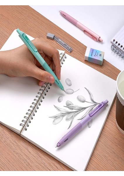 0.7 mm 2'li Kalem - Silgi ve Uc Seti