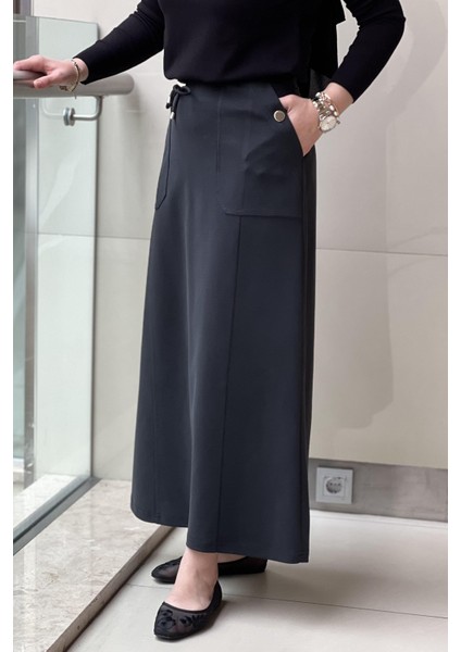 5472 Elenna Cep Düğmeli Çan Etek fırsatları