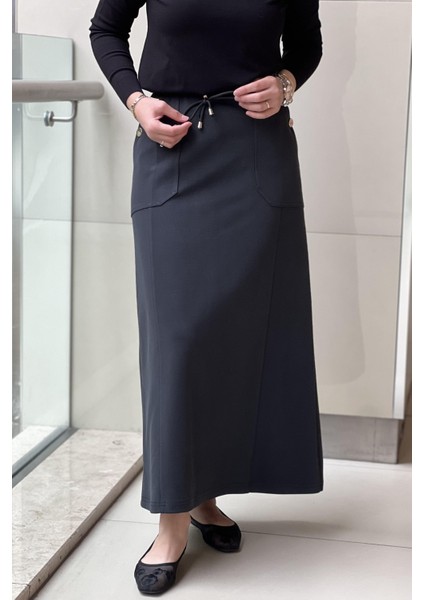 5472 Elenna Cep Düğmeli Çan Etek fiyatları