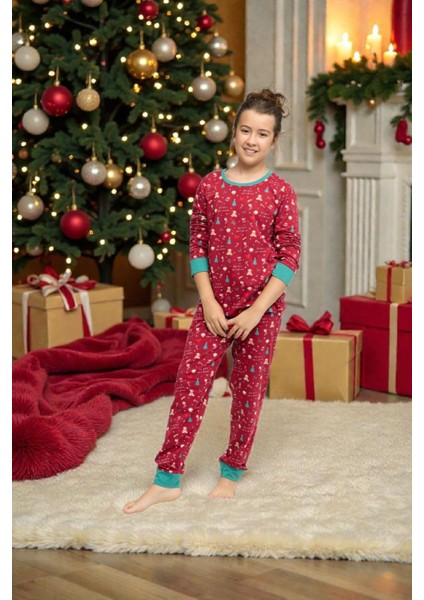 - Anne–kız Yılbaşı Pijama Takımı (Kız Pijama)