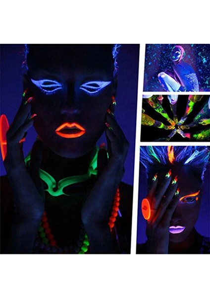 6’lı Neon Boya – Uv Işıkta Parlayan Makyaj Seti