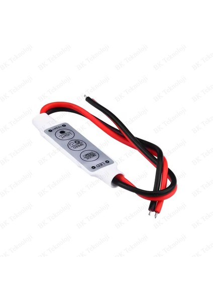Dc 12V/24V Tek Renkli Şerit LED Mini Dimmer Kontrol Cihazı indirimleri