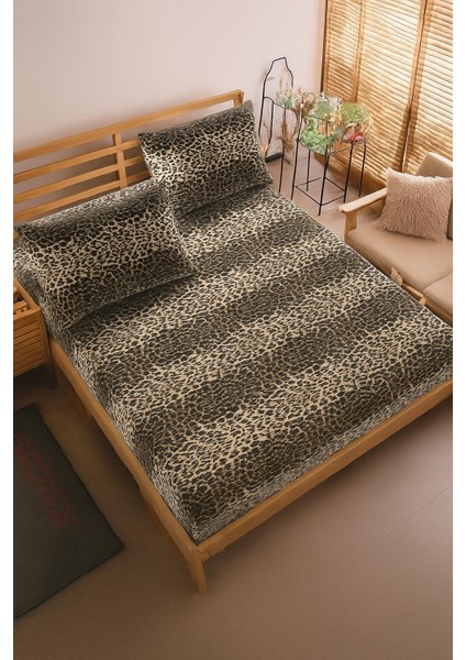 Model Home Leopar Desenli Çift/tek Kişilik Pamuklu Nevresim Takımı(Yastık Kılıfı,nevresin,çarşaf) fiyatları