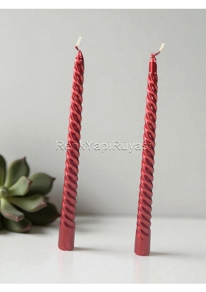 2 Li Parlak Şamdan Mumu Fitilli Yaldızlı Dekoratif Şık Şamdan Mumuşamdan Mumu modelleri