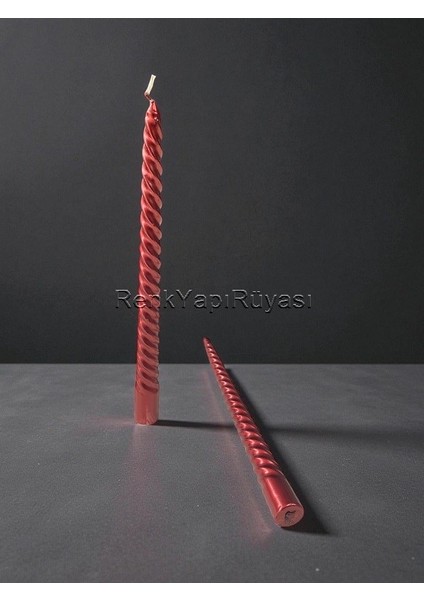 2 Li Parlak Şamdan Mumu Fitilli Yaldızlı Dekoratif Şık Şamdan Mumuşamdan Mumu fırsatları