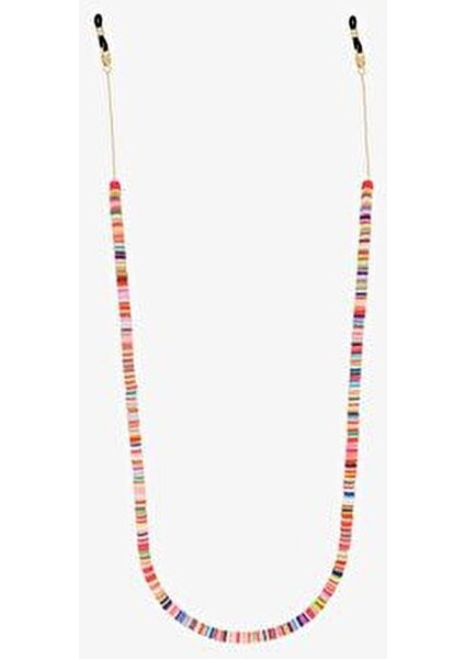 Kadın New Obsessions Fimo Boncuk Gözlük İpi 60 cm Renkli Pembe Mavi Siyah 1 Adet fiyatları