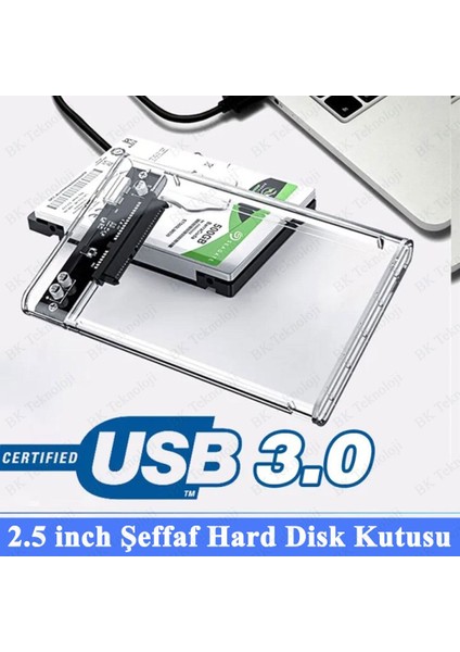 USB 3.0 2.5” Sata Ssd/hdd Taşınabilir Şeffaf Harici Disk Muhafaza Kutusu fiyatları