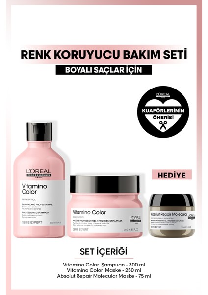 Serie Expert Vitamino Color Renk Koruyucu Saç Bakım Seti fiyatları