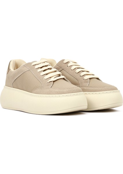 Kadın Vizon Bağcıklı Kalın Tabanlı Sneaker 25AFE145514 modelleri