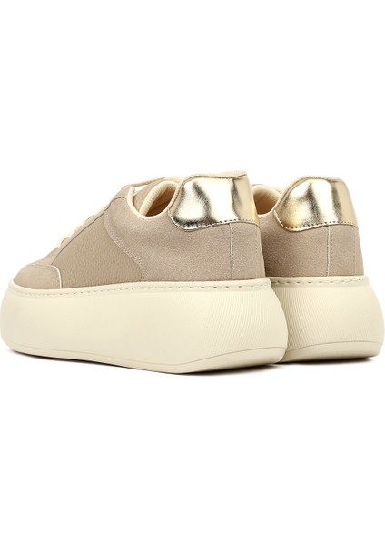 Kadın Vizon Bağcıklı Kalın Tabanlı Sneaker 25AFE145514 indirimleri