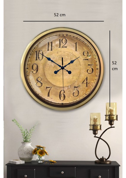 52 cm Eskitme Vintage Duvar Saati indirimleri