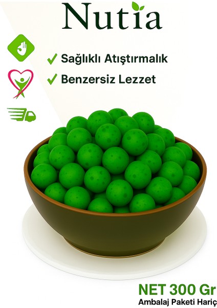 Nutia Lüks Çikolata Kaplama Çorum Özel Serisi Taze Taneli Elma Aromalı Leblebi 300 gr