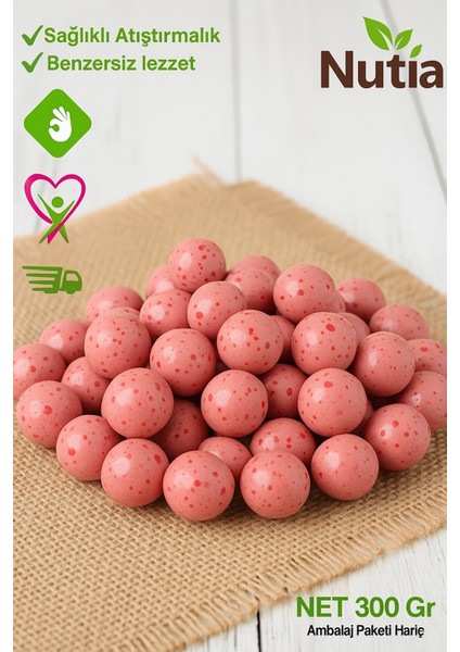 Nutia Lüks Çikolata Kaplama Çorum Özel Serisi Çilek Aromalı Leblebi 300 gr fiyatları