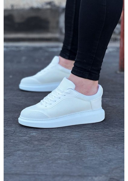 Beyaz Triko Erkek Casual Ayakkabı