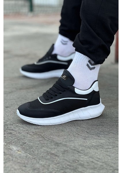 Siyah Beyaz Triko Erkek Spor Ayakkabı fiyatları