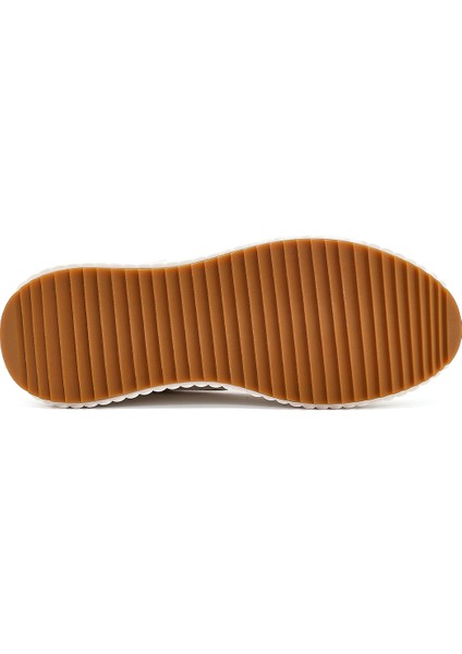 Kadın Beyaz Kalın Tabanlı Bağcıklı Sneaker 25AFD431318 fırsatları