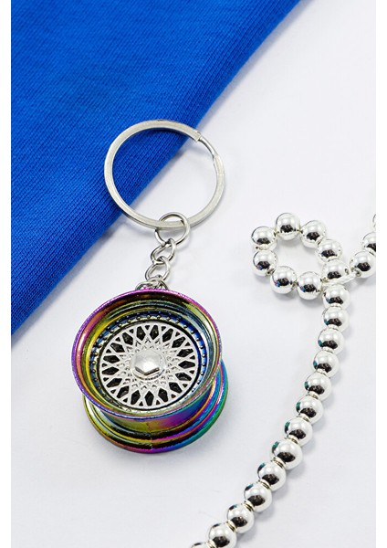 Renkli Küçük Jant Anahtarlık, Hediyelik Jant Figürlü Anahtarlık