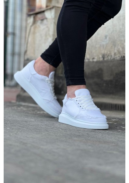 Beyaz Kot Kumaş Erkek Casual Ayakkabı modelleri