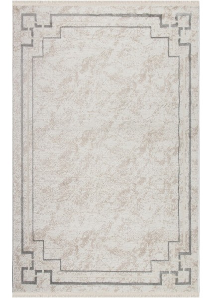 Glory Vl Saçaklı Modern Dokuma Halı Oturma Odası Salon Mutfak Halısı Krem Bej Gri T4B fiyatları