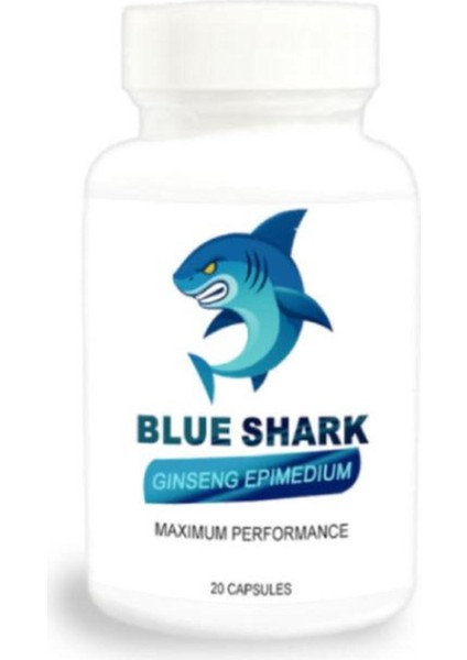 Blue Shark Ginsengli Epimedyumlu Erkekler Için Destekleyici 20'li x 1 Adet + Kayganlaştırıcıyla fırsatları