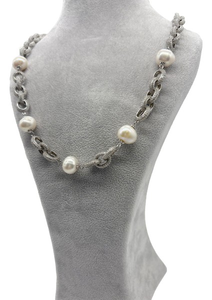 Gümüş Incli Taşlı Kolye fırsatları