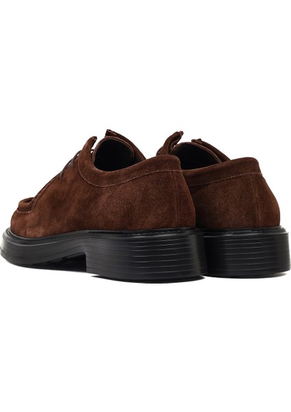 Erkek Kahverengi Bağcıklı Süet Deri Casual Ayakkabı 25WFD611810 indirimleri