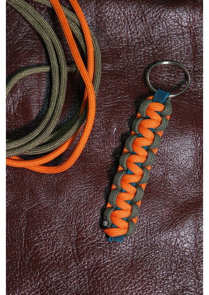 Paraşüt Ipi Deri Detaylı Anahtarlık
