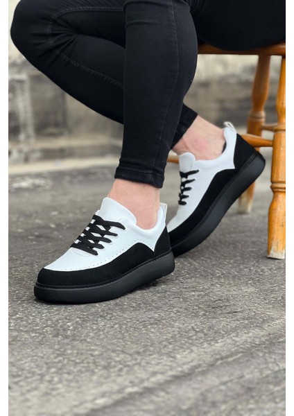 Kömür Beyaz Ortopedik Taban Erkek Casual Ayakkabı fırsatları