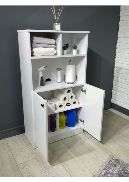 Deren Banyo Dolabı Çok Amaçlı Dolap Bölmeli Raf 72 cm modelleri
