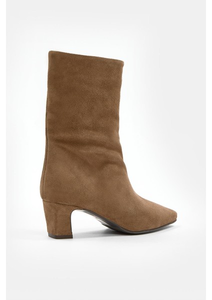 Dante Sigaro Süet Hakiki Deri Topuklu Bot indirimleri