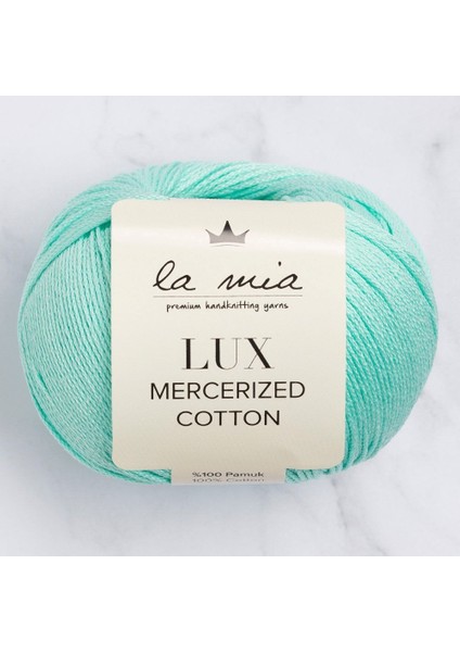 La Mia Lux Mercerized Cotton Su Yeşili El Örgü Ipi - 137 - 33750
