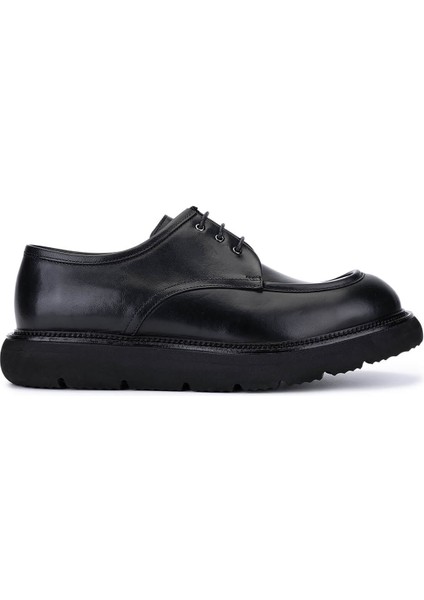 Erkek Hakiki Deri Siyah Deri Casual Ayakkabı 1171 261-06 Erk Ayk SK25-26 Sıyah Dr