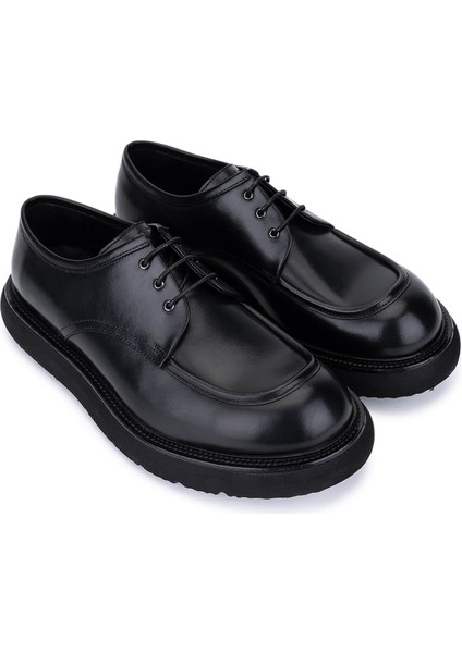 Erkek Hakiki Deri Siyah Deri Casual Ayakkabı 1171 261-06 Erk Ayk SK25-26 Sıyah Dr fiyatları