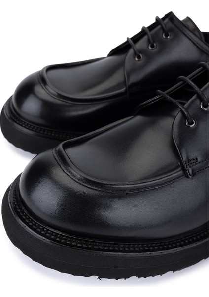 Erkek Hakiki Deri Siyah Deri Casual Ayakkabı 1171 261-06 Erk Ayk SK25-26 Sıyah Dr modelleri