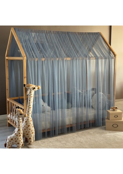 Indigo Çift Perdeli Montessori Yatak Cibinliği fiyatları