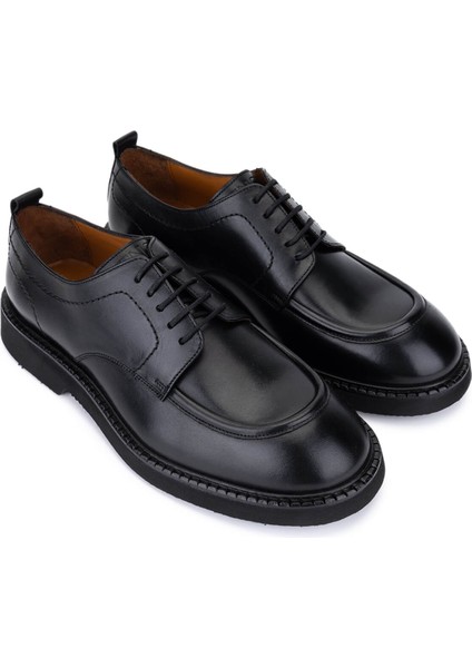Erkek Hakiki Deri Siyah Casual Ayakkabı 1171 255-03 Erk Ayk SK25-26 Sıyah fiyatları