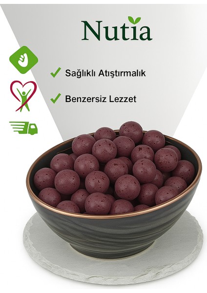 Nutia Lüks Çikolata Kaplama Çorum Özel Serisi Ahududu Aromalı Leblebi 300 gr