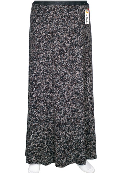 Hesna Kadın Ayşen Kışlık 8 Parça Astarsız Lastikli Petrol Etek D32