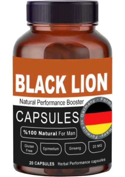 Black Lion Men Booster Erkeklere Özel 20'li