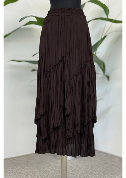 5475 Viola Parçalı Kırıştırma Etek fiyatları