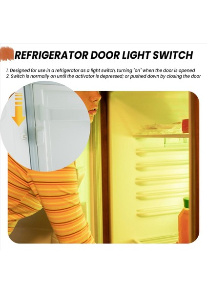 Buzdolabı Kapı Lambası Işık Anahtarı Buzdolabı Parçası Mutfak 5A 125V (Yurt Dışından) indirimleri