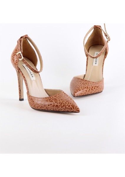 Elza Taba Baskılı Rugan Kadın Topuklu Ayakkabı indirimleri