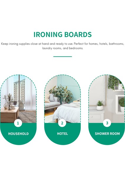 Ütü Masası Tutucu Duvara Monte Ütü Masası Saklama Düzenleyici Beyaz (Yurt Dışından) indirimleri