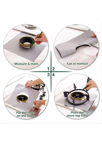 8'li Paket Ocak Brülörü Kılıfı Üçlü Kalınlık 0,2 Mm, Ocak Üstü Kılıfları (Yurt Dışından) fiyatları