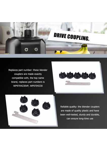 6 Paket 9704230 Blender Bağlantı Parçası Blender Bağlantı Parçası Yedek Parçaları (Yurt Dışından) fırsatları
