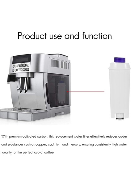 Delonghi DLSC002 Için 3 Paket Kahve Makinesi Su Filtresi (Yurt Dışından) modelleri
