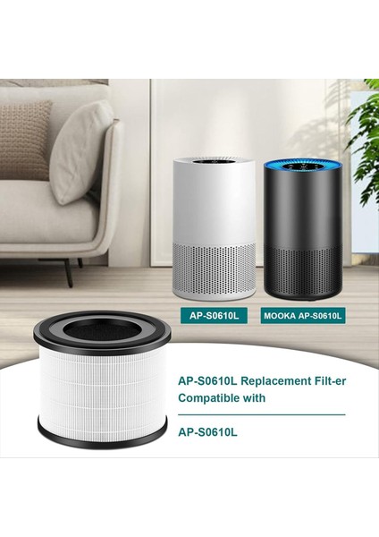 Mooka AP-S0610L Hava Temizleyici Için AP-S0610L Hava Filtresi 3'ü 1 Arada Filtre (Yurt Dışından) modelleri
