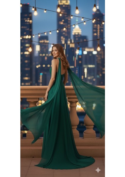 Zeyn Kadın Abiye Straplez Drapeli Şifon Uzun Elbise modelleri