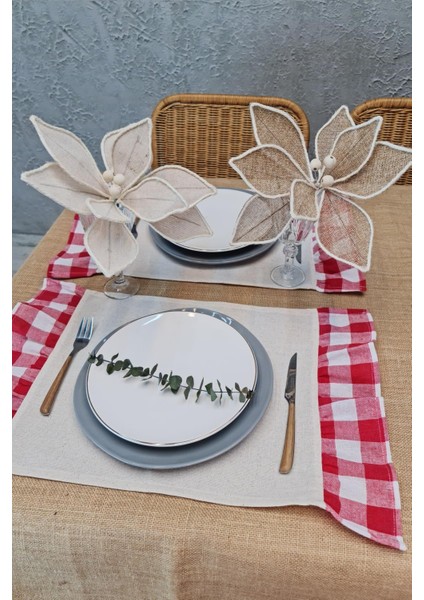 Amerikan Servisi Fırfırlı Retro 4 Lü